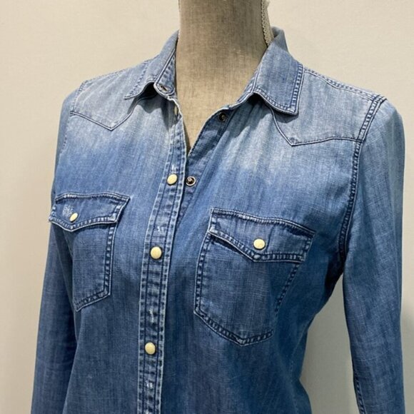American Eagle Denim Shirt - Picture 3 of 16